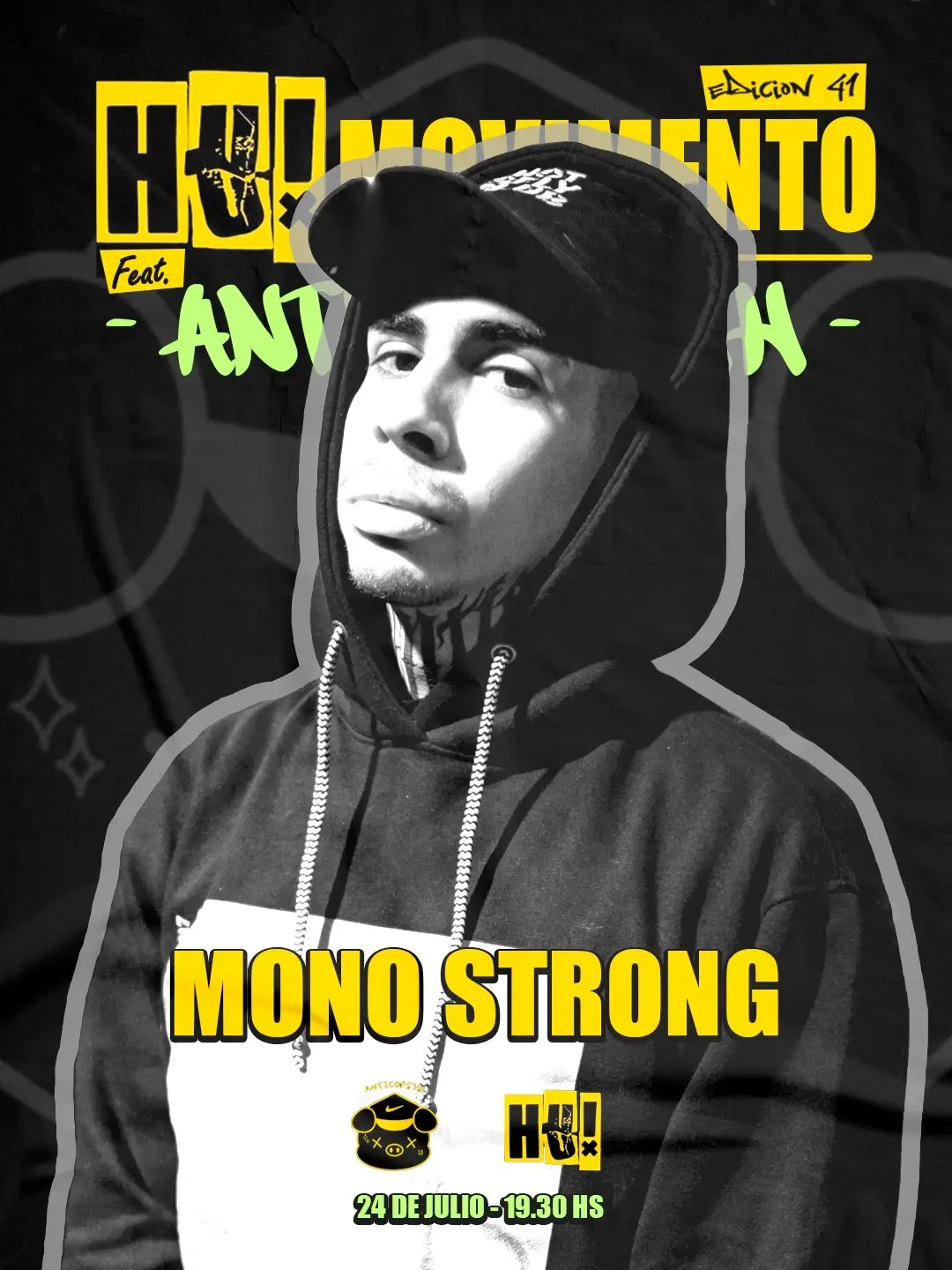 Mono Strong en Hu! Movimento
