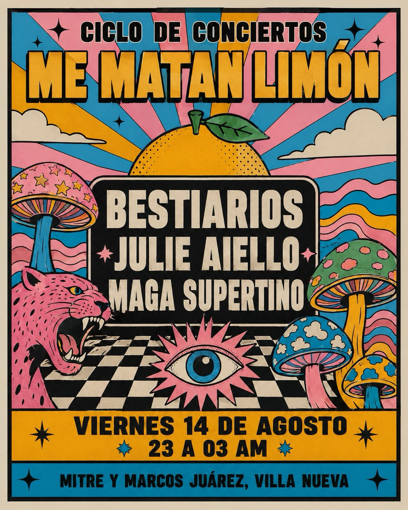 Magalí Supertino, Julie Aiello y Bestiarios en Me Matan Limón!